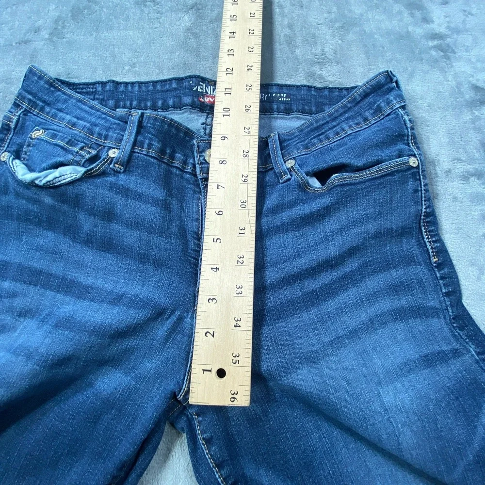 Levi's Denizen Fits 30x27 Jeans Mid Rise Stetch Blue Denim‎ Bootcut Faded Ranch